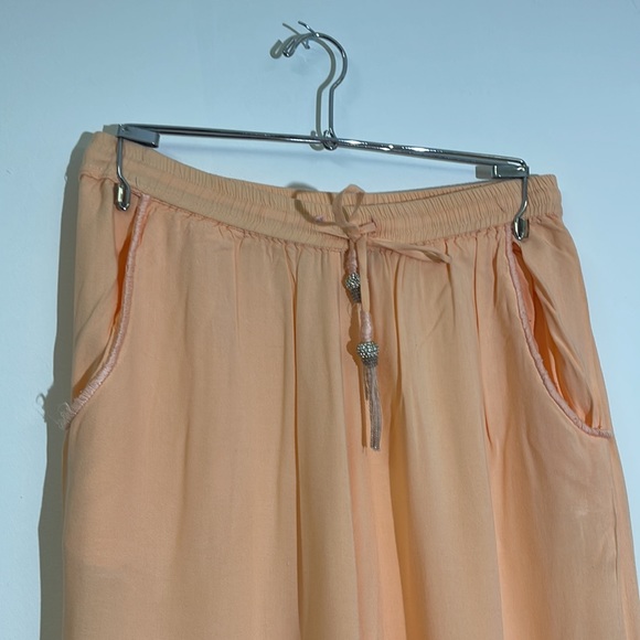 Skeini Orange Jogger Draw String Pants Size L - Picture 4 of 6